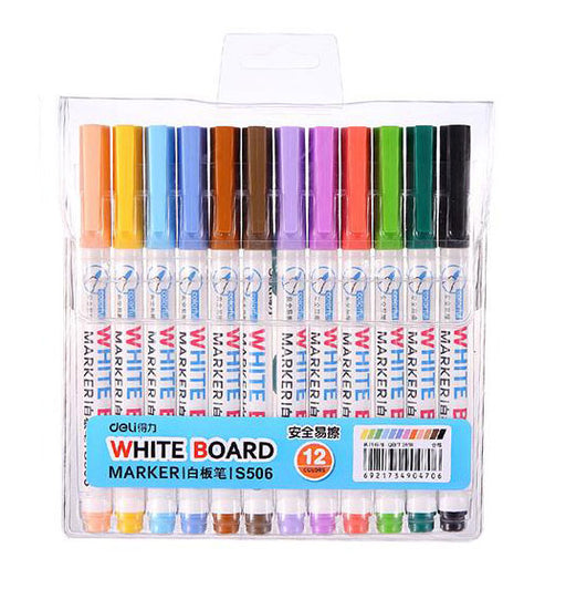 Set 12 Markere Whiteboard Slim Deli