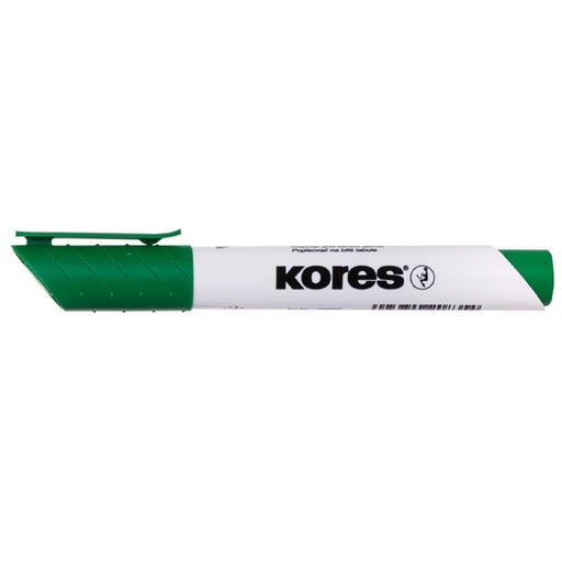 Marker Whiteboard Vârf Teșit Verde Kores