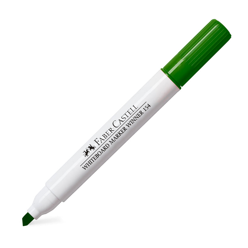 Marker Whiteboard Winner 154 Vârf Teșit Verde Faber-Castell
