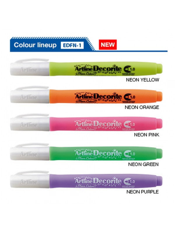 Marker Decorite Vârf Rotund 1 mm Artline Galben Neon