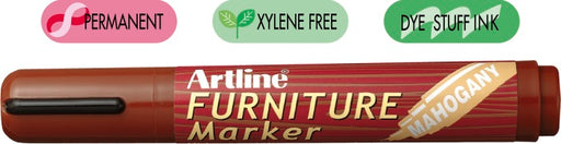 Marker pentru Retușuri Mobilier din Lemn 95 Vârf Teșit 2-5 mm Artline Mahon