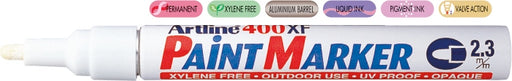 Marker cu Vopsea 400XF Vârf Rotund 2,3 mm Artline Alb