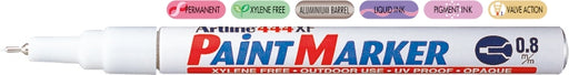 Marker cu Vopsea 444XF Vârf Rotund 0,8 mm Artline Alb