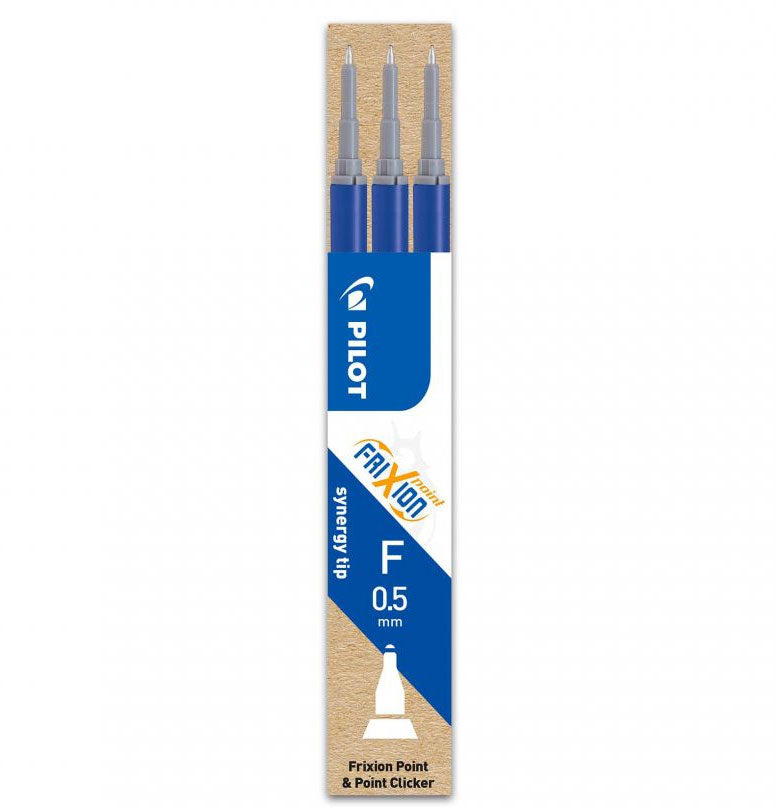 Mine Roller FriXion Point 0,5 mm 3 buc Albastre Pilot
