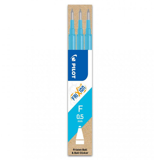 Mine Roller FriXion 0,5 mm 3 buc Albastre Deschise Pilot