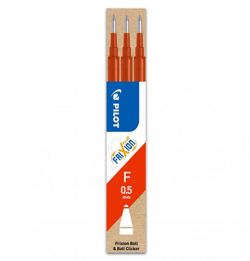 Mine Roller FriXion Ball 0,5 mm 3 buc Roșii Pilot
