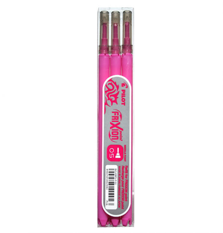 Mine Roller FriXion Point 0,5 mm 3 buc Roz Pilot