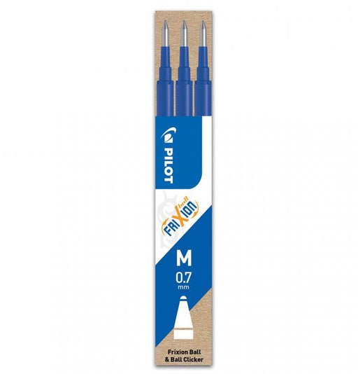 Mine Roller FriXion 0,7 mm 3 buc Albastre Pilot