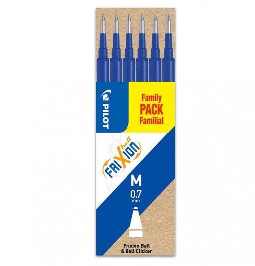 Mine Roller FriXion 0,7 mm 6 buc Albastre Pilot
