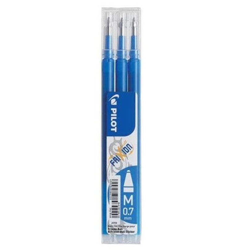 Mine Roller FriXion 0,7 mm 3 buc Bleumarin Pilot