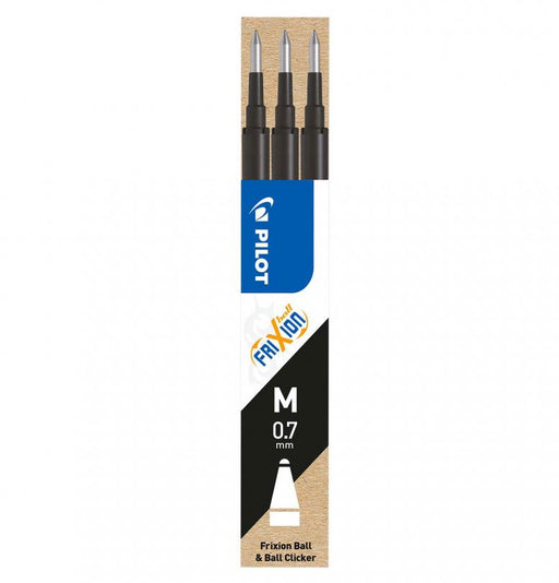 Mine Roller FriXion 0,7 mm 3 buc Negre Pilot