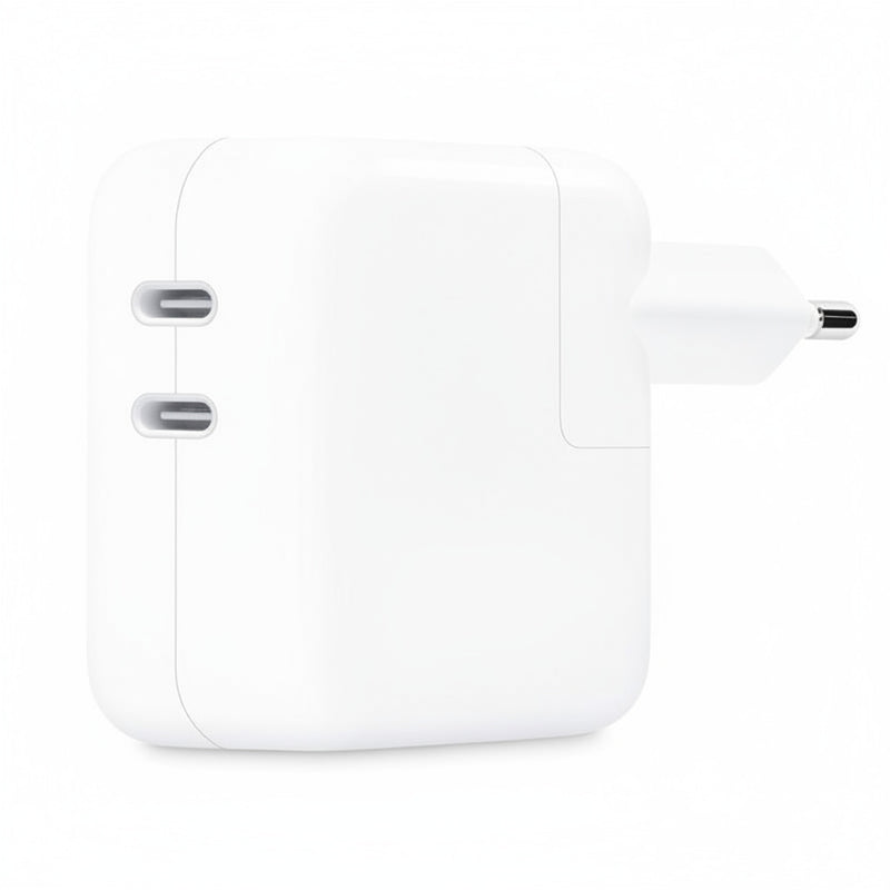 Încărcător Rețea 35W 2x USB-C Fast Charge Alb Apple