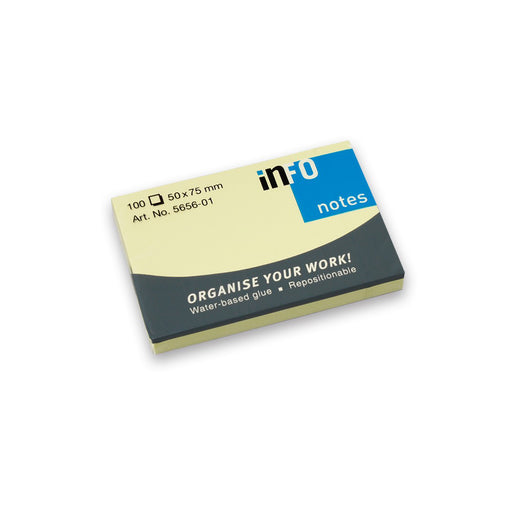 Notes Adeziv 50 x 75 mm Galben Pal 100 file Global Notes