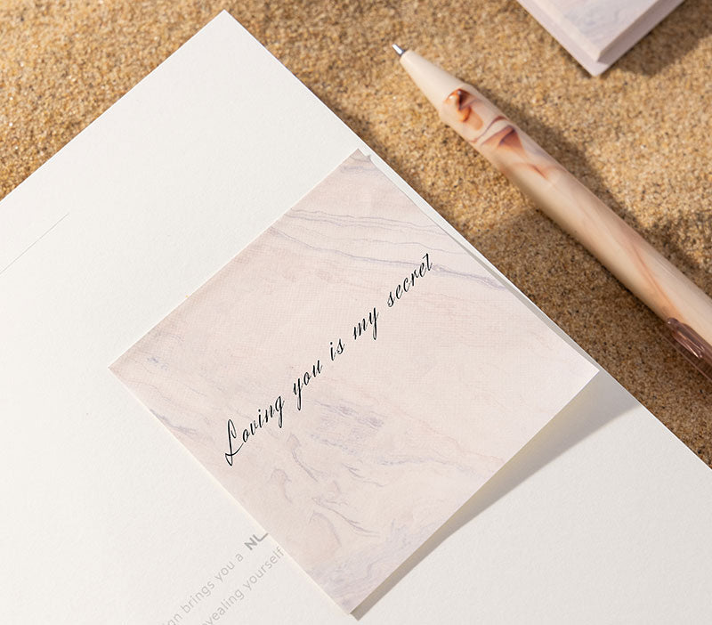 Notes Adeziv Nusign Marmorat 74x74mm 80g 60 File - Deli