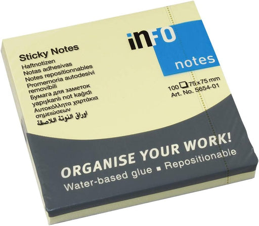 Notes Adeziv 75 x 75 mm 100 file Global Notes