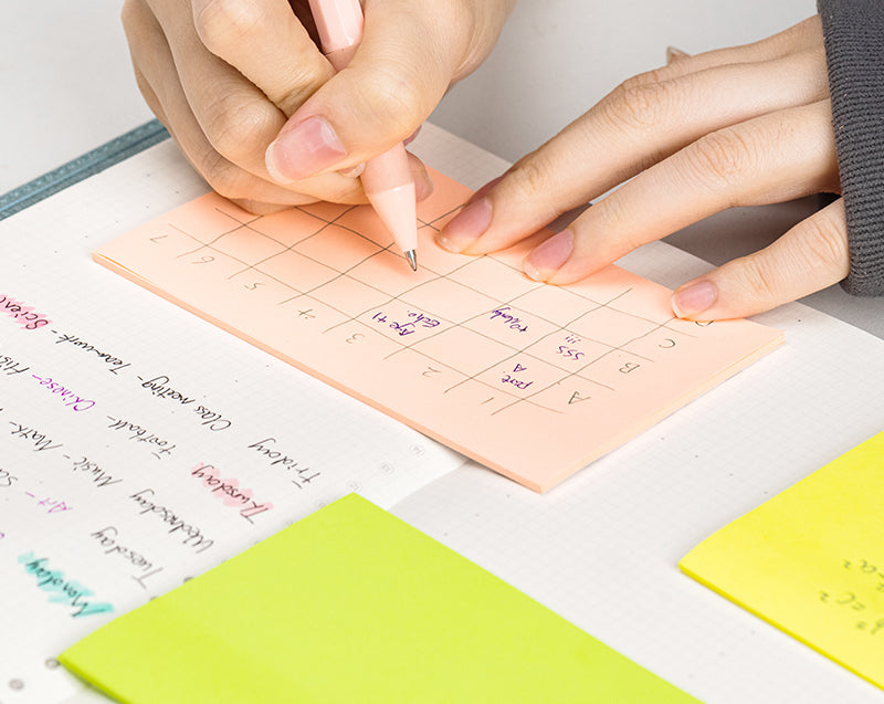 Notes Adeziv 4 Culori Pastel 76x126mm 70g 100 File Polybag - Deli