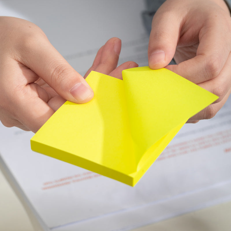Notes Adeziv Neon 76x76mm 100 File - Deli
