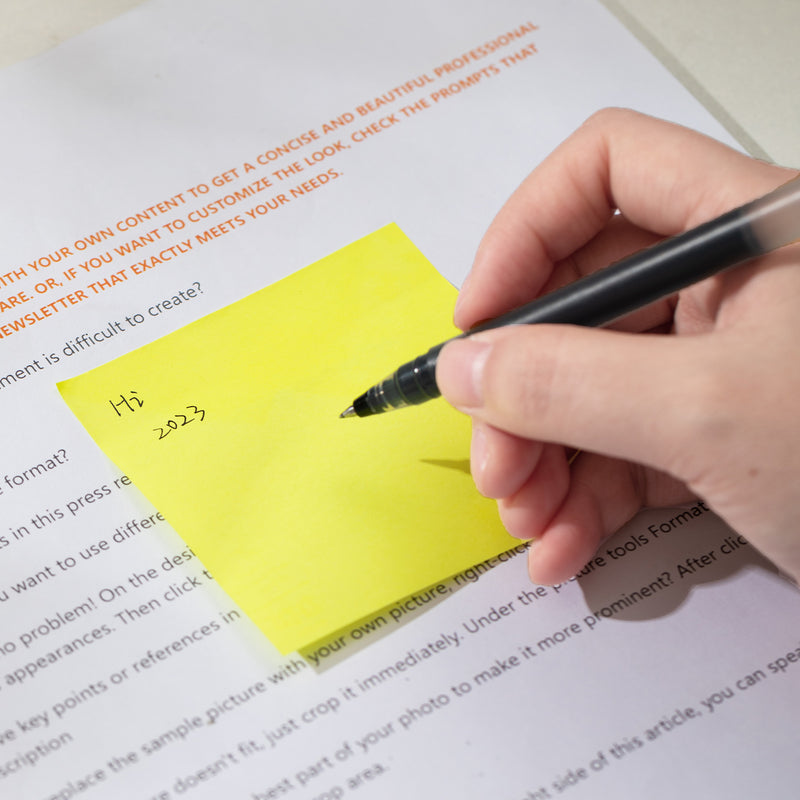 Notes Adeziv Neon 76x76mm 100 File - Deli