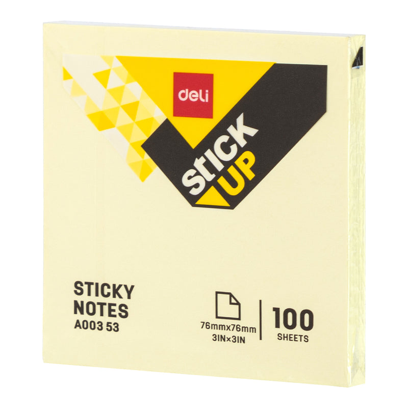 Notes Adeziv Galben 76x76mm 100 File - Deli
