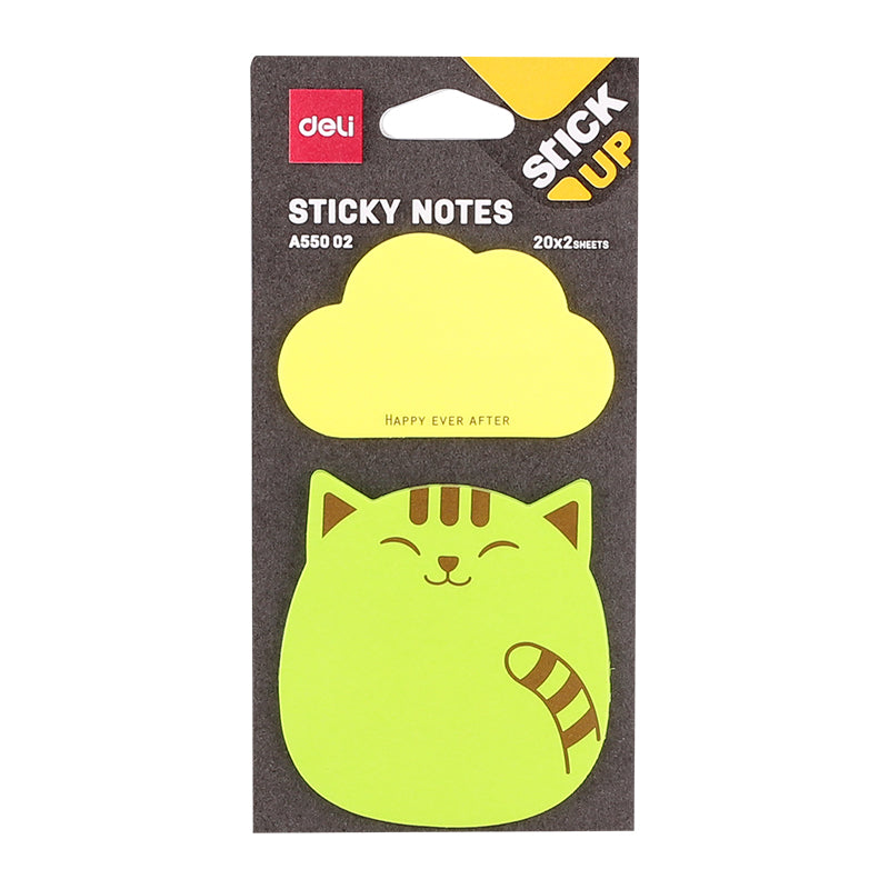 Notes Adeziv Formă Animale 76x76mm 2x20 File - Deli
