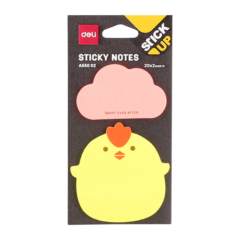 Notes Adeziv Formă Animale 76x76mm 2x20 File - Deli