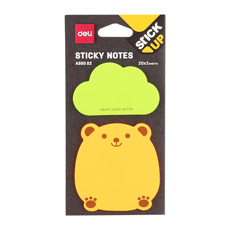 Notes Adeziv Formă Animale 76x76mm 2x20 File - Deli