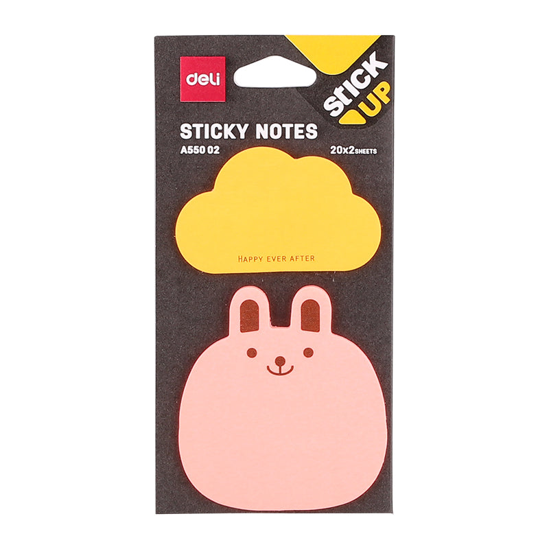 Notes Adeziv Formă Animale 76x76mm 2x20 File - Deli