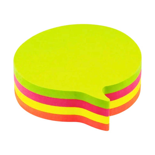 Notes adeziv Office Cover, formă balon, SN4505B 5 culori neon, 75 x 75 mm, 100 coli