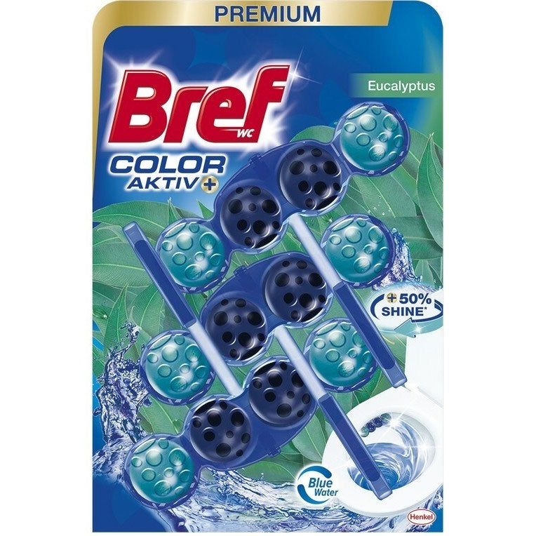 Odorizant toaleta cu suport Bref Power Aktiv 3 x 50 g