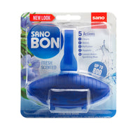 Odorizant toaleta cu suport Sano Bon 5 in 1 55 g Blue