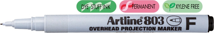 Marker OHP Non-Permanent 803 Vârf Fin 0,5 mm Artline Negru