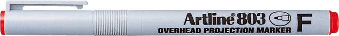 Marker OHP Non-Permanent 803 Vârf Fin 0,5 mm Artline Roșu