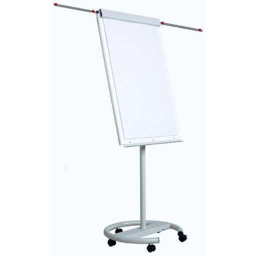 Flipchart Magnetic Optima Vision cu Brate Laterale si Rotile 100 x 70 cm - imagine produs
