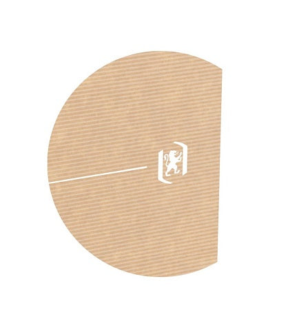 Caiet Mecanic Oxford Touareg, Carton Reciclat, 2 Inele D20mm, Cotor 35MM - Kraft/Alb Oxford