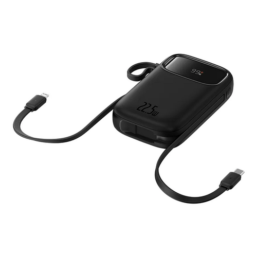 Baterie Externă Qpow2 Dual-Cable 20000mAh 22.5W Display Digital Negru - Baseus