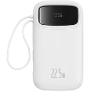 Baterie Externă Qpow2 20000mAh 22.5W Cablu USB-C Alb Baseus