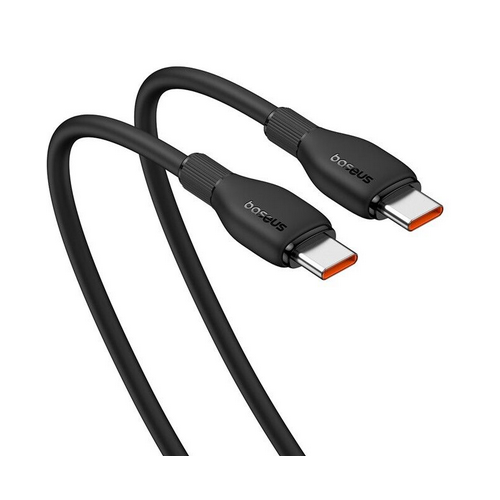 Cablu Baseus Pudding USB-C la USB-C 1.2m 100W Negru