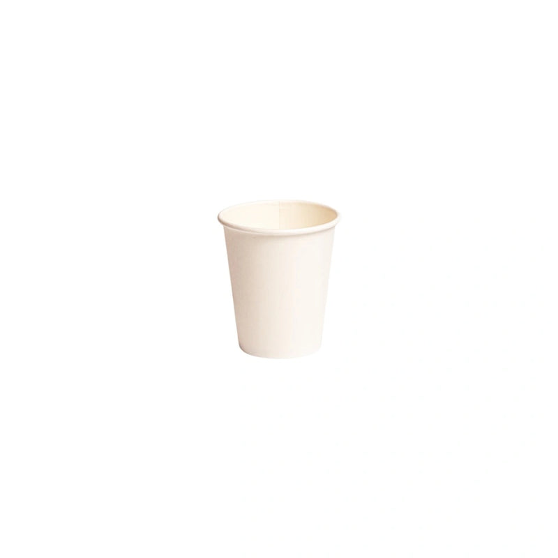 Pahare carton albe de unica folosinta - 50 buc/set - imagine produs