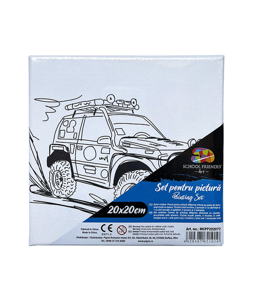 Set Pânză Predesenată pe Șasiu 20 x 20 cm Model 4x4 Pigna