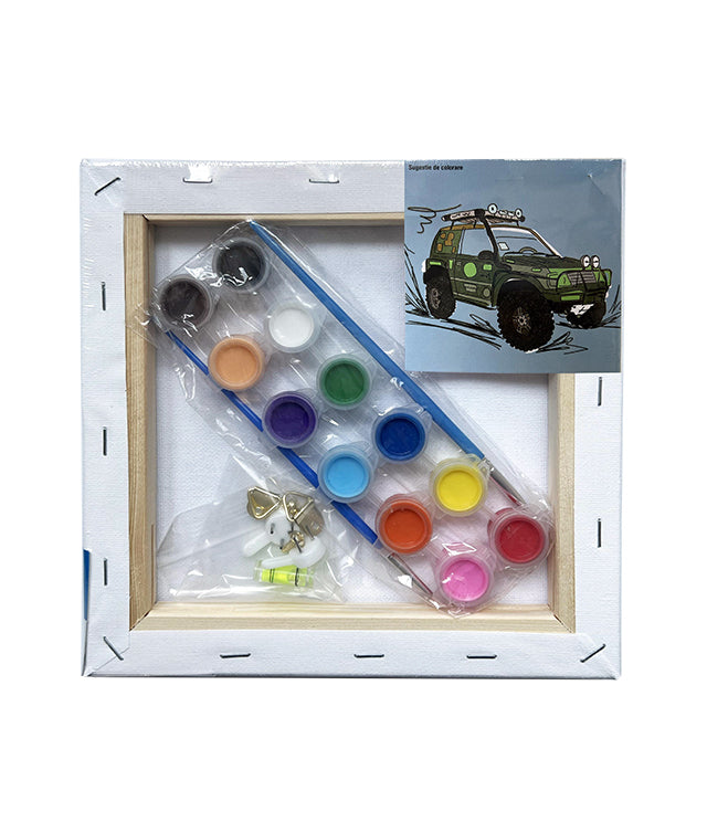 Set Pânză Predesenată pe Șasiu 20 x 20 cm Model 4x4 Pigna