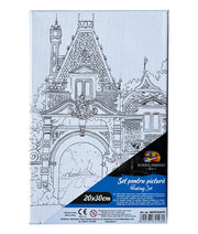 Set Pânză Predesenată pe Șasiu 20 x 30 cm Castel Pigna
