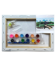 Set Pânză Predesenată pe Șasiu 20 x 30 cm Peisaj Pigna