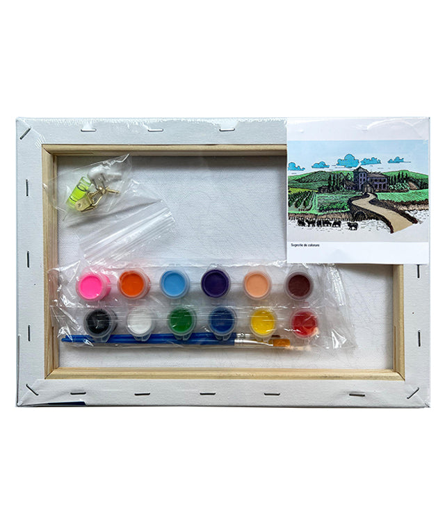 Set Pânză Predesenată pe Șasiu 20 x 30 cm Peisaj Pigna