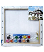 Set Pânză Predesenată pe Șasiu 30 x 30 cm Conac Pigna