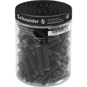 Patroane Cerneală 100 buc/borcan cu Capac Plastic Schneider Negru