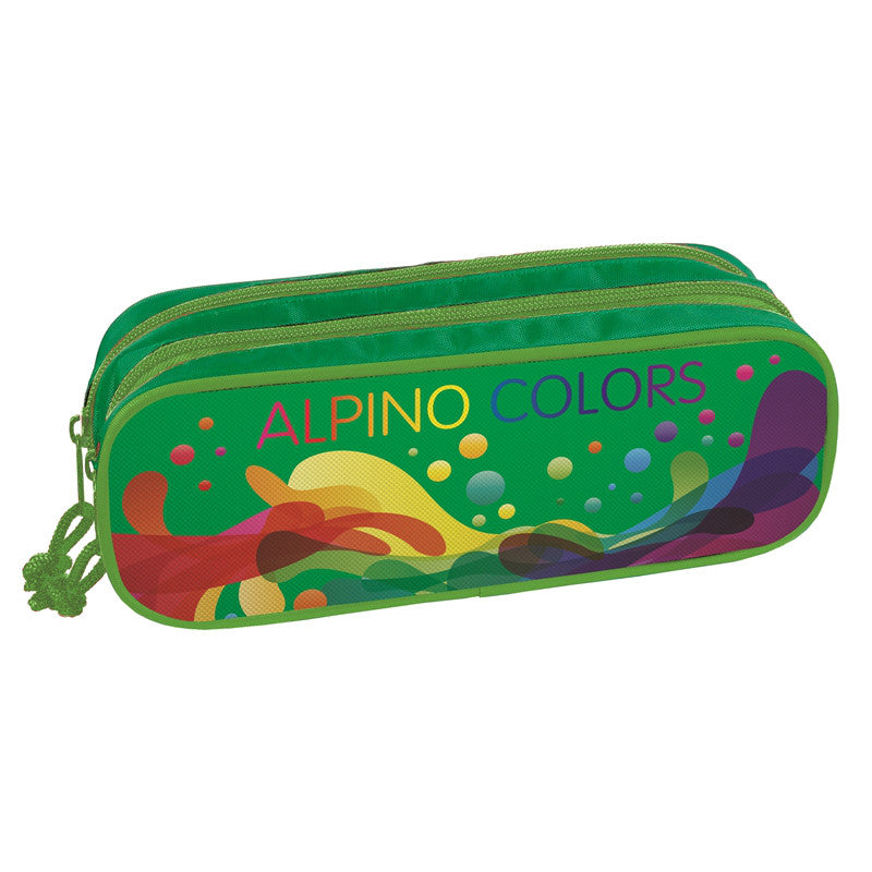 Penar Rectangular Dublu cu 2 Fermoare Colors 23 x 9,5 x 7 cm Alpino