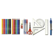 Penar Dublu cu 2 Fermoare Echipat Colors 15 x 21 x 4 cm Alpino