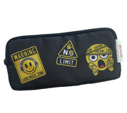 Penar Etui 3 Fermoare Emoji Negru Pigna