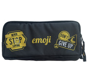 Penar Etui 3 Fermoare Emoji Negru Pigna