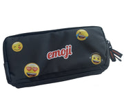 Penar Etui 3 Fermoare Emoji School Negru Pigna